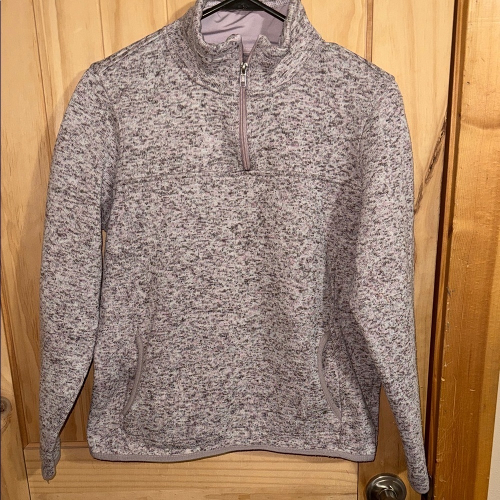 Thread & Supply Heathered Cowl Neck Sweater - Purple